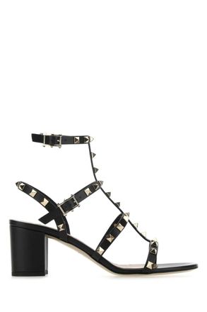 Valentino Garavani Black Studded Rockstud Heels