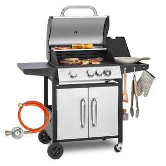 Klarstein Klarstein Barbacoa De Gas Tomahawk 3.1 S 3 X 3,6 Kw Quemador+2,7 Kw Barbacoa 60 X 45 Cm Acero Inoxidable