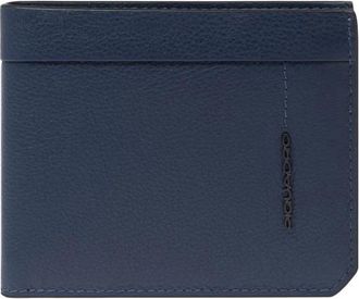 Piquadro Wallet met uitneembaar documentvak - Heren - Portefeuilles - Blauw - ONE Size - Leer - Accessoires