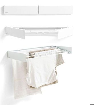 InnovaGoods Tendedero Mural Plegable Extensible Retr&aacute;ctil Dryva 80 Innovagoods Fil A Linge - Tancarville - Tendedor - Saco De Secado