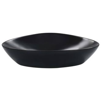 Berkfield Home Wash Basin 58.5x39x14 cm Ceramic Black