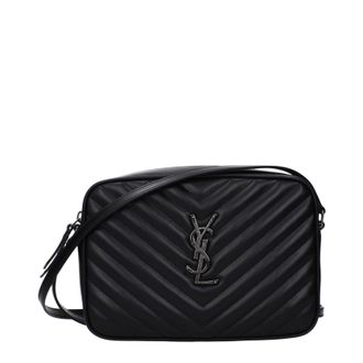 Saint Laurent Lou Donna crossbodytas zwart leer