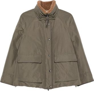 Brunello Cucinelli Shearling-collar Press-stud Jacket
