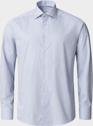 Eton Mens Slim Fit Cotton Petite Check Sport Shirt