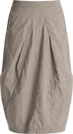 Transit Par-Such Womens Midi Skirt In Stretch Cotton Taupe