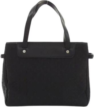 Celine Pre-owned Handbags, female, Black, Size: ONE SIZE Pre-owned Vintage Canvas Handbag