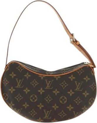 Louis Vuitton Pre-owned Vintage Canvas Shoulder Bag - Dames - Vintage Schoudertas - Bruin - ONE Size - Vintage