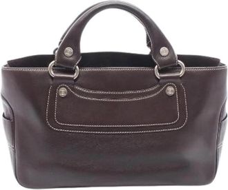 Celine Pre-owned Boogie Bag Leren Handtas - Dames - Vintage Handtas - Bruin - ONE Size - Leer - Vintage