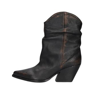 Elena Iachi Enkellaarsjes - Dames - Schoenen - Zwart - Maat: 38 EU Leer