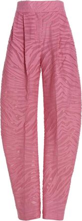 The Attico Light Pink Relaxed Pleated Pants