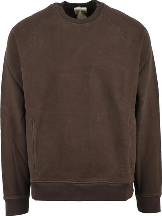 Ten c Brushed Interior Crewneck Sweatshirt Brown