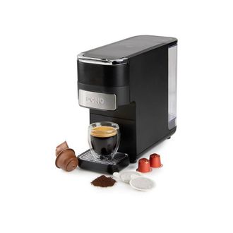 Domo M&aacute;quina De Espresso 4 En 1 Domo Do748k 1525 W Negro Mate Compatible Con Nespresso Dolce Gusto Ese Caf&eacute; Molido