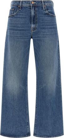 Mother Blue Relaxed Mid Rise Jeans