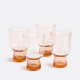 La Redoute Interieurs Set van 4 gekleurde wijnglazen, Helly