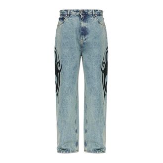 VETEMENTS Heren, Jeans, Blauw, Maat: W32 Katoen