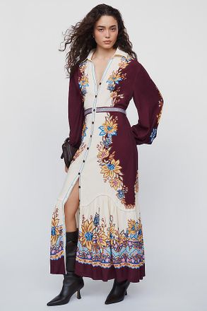 Farm Rio x Anthropologie Maxi Shirtdress