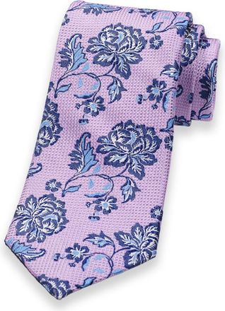 Paul Fredrick Floral Woven Silk Tie