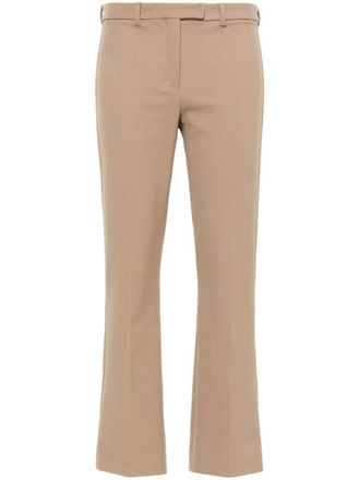 Max Mara Umanita twill cropped trousers - women - Polyamide/Cotton/Elastane - 40 - Neutrals