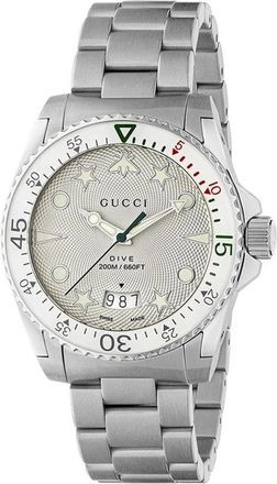 Gucci Duikhorloge 40mm - Heren - Horloges - Grijs - ONE Size - Accessoires