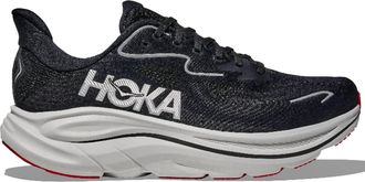 Hoka One One Mens Clifton 10 Running Shoe - Wide In Black / Silver