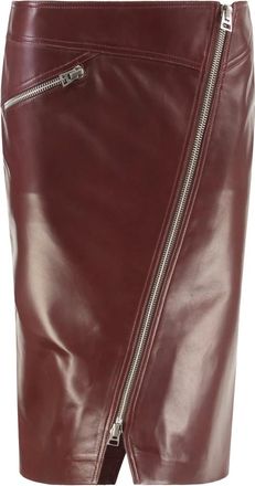 Tom Ford Dames, Rokken, Rood, Maat: XS Leer