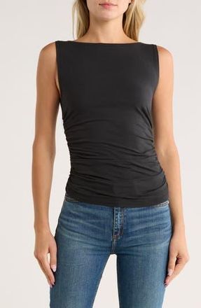 Rag & Bone Lucy Ruched Sleeveless Top in Black at Nordstrom Rack, Size Small