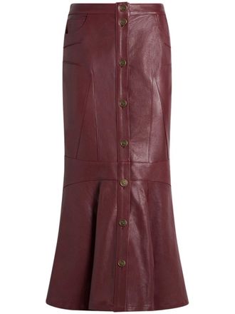Etro Gonna a sirena - Rosso