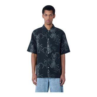 Our Legacy Short Sleeve Shirts, male, Black, Size: 2XL Every Shirt