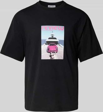 Review T-Shirt mit Fotoprint in Black, Gr&ouml;&szlig;e XS