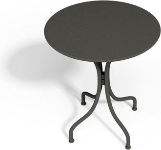 VENTE-UNIQUE.COM Conjunto de mesa y sillas para jard&iacute;n acero gris antracita