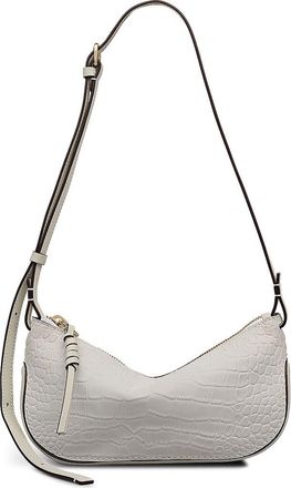Radley London The Iris - Faux Croc Small Ziptop Crossbody Bag in Snow at Nordstrom
