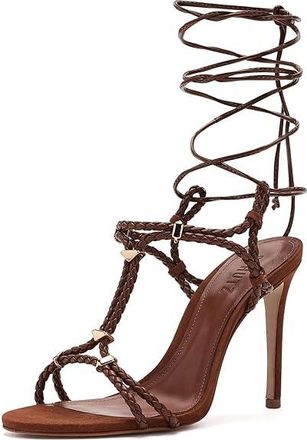 Schutz Cordelia Womens Sandals Cognac : 10.5 M, Leather