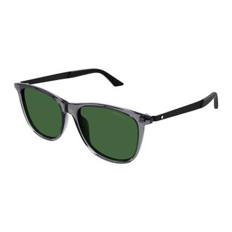 Montblanc MB0330S 002 Grey/Black/Green