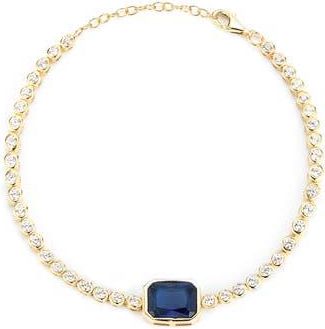 Sphera Milano Cubic Zirconia Tennis Bracelet in Gold at Nordstrom Rack