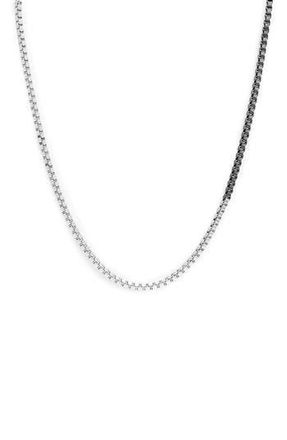 AllSaints Box Chain Toggle Necklace in Two Tone at Nordstrom Rack