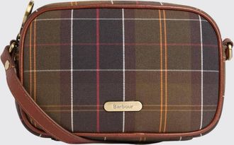 Barbour Leather and Twill Tartan Mini Crossbody Bag