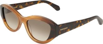 Ferragamo SF2104S 264 Womens Sunglasses Brown Size 55