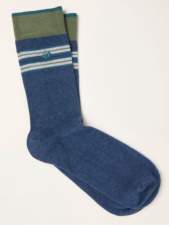 Fat Face FatFace Navy Striped Socks