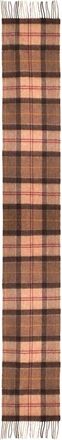 Barbour Tartan Sjaal met Franjes - Dames - Wintersjaals - Bruin - ONE Size - Wol - Accessoires