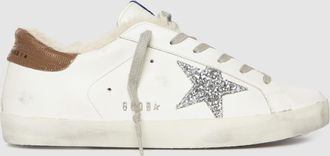 Golden Goose Baskets Super-Star White Silver Taupe Beige