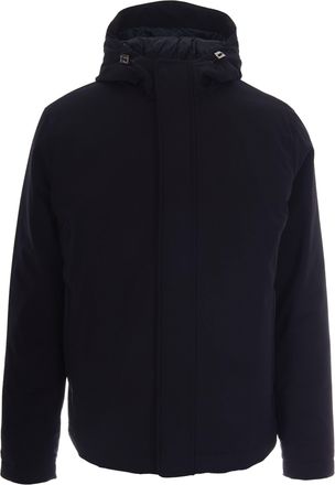 Herno Regular Fit Blue Herno Jacket with Adjustable Hood