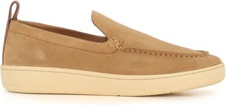 Lanvin Su&egrave;de Slipper met Ronde Neus - Heren - Loafers - Beige - 44 EU - Su&egrave;de - Schoenen