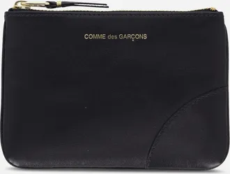 Comme Des Garçons Classic Leather Zip Pouch Black