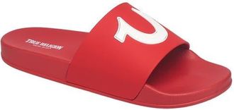 True Religion 112 Logo Slide in Red at Nordstrom, Size 10