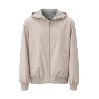 Fedeli Carmel Bomber Jacket - Heren - Bomber jackets - Beige - L - Nylon - Jassen