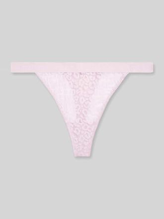 Tommy Hilfiger String aus Spitze mit Logo Bund in Rosa, Gr&ouml;&szlig;e XL