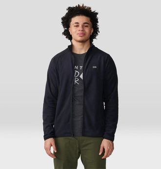 Mountain Hardwear Microchill Jacket Mens Black Fleece Full Zip KFC333