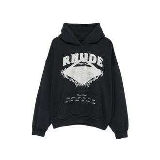 Rhude Logo-print Pouch-pocket Hoodie