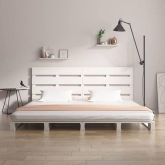 Berkfield Home Beautiful Bed Frame White 140x200 cm Solid Wood Pine