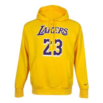 Nike NBA Lakers Lebron James Hoodie Yellow CZ0282-728